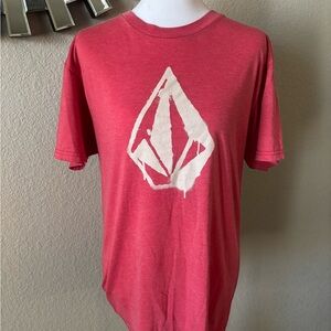 Volcom Red Short-Sleeve Logo Tee